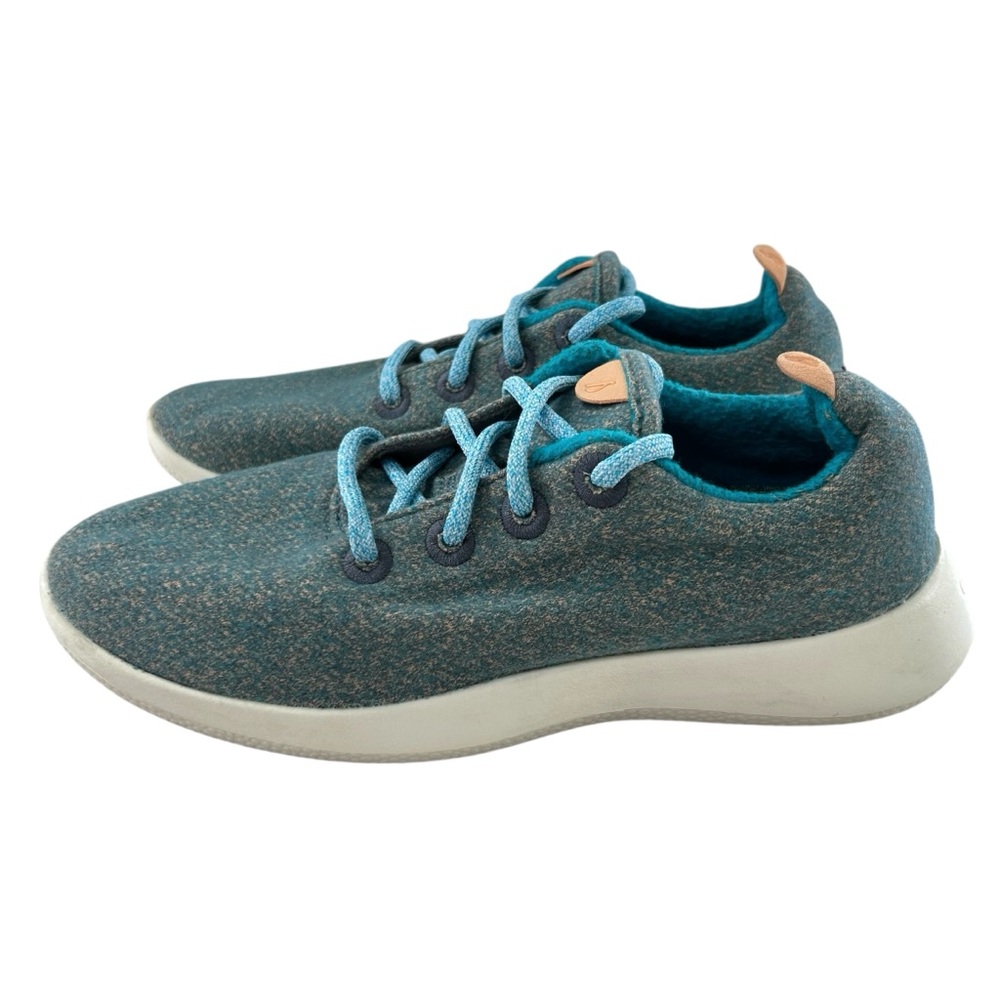 ALLBIRDS Turquoise-Teal Merino Wool Runner Sneakers 7